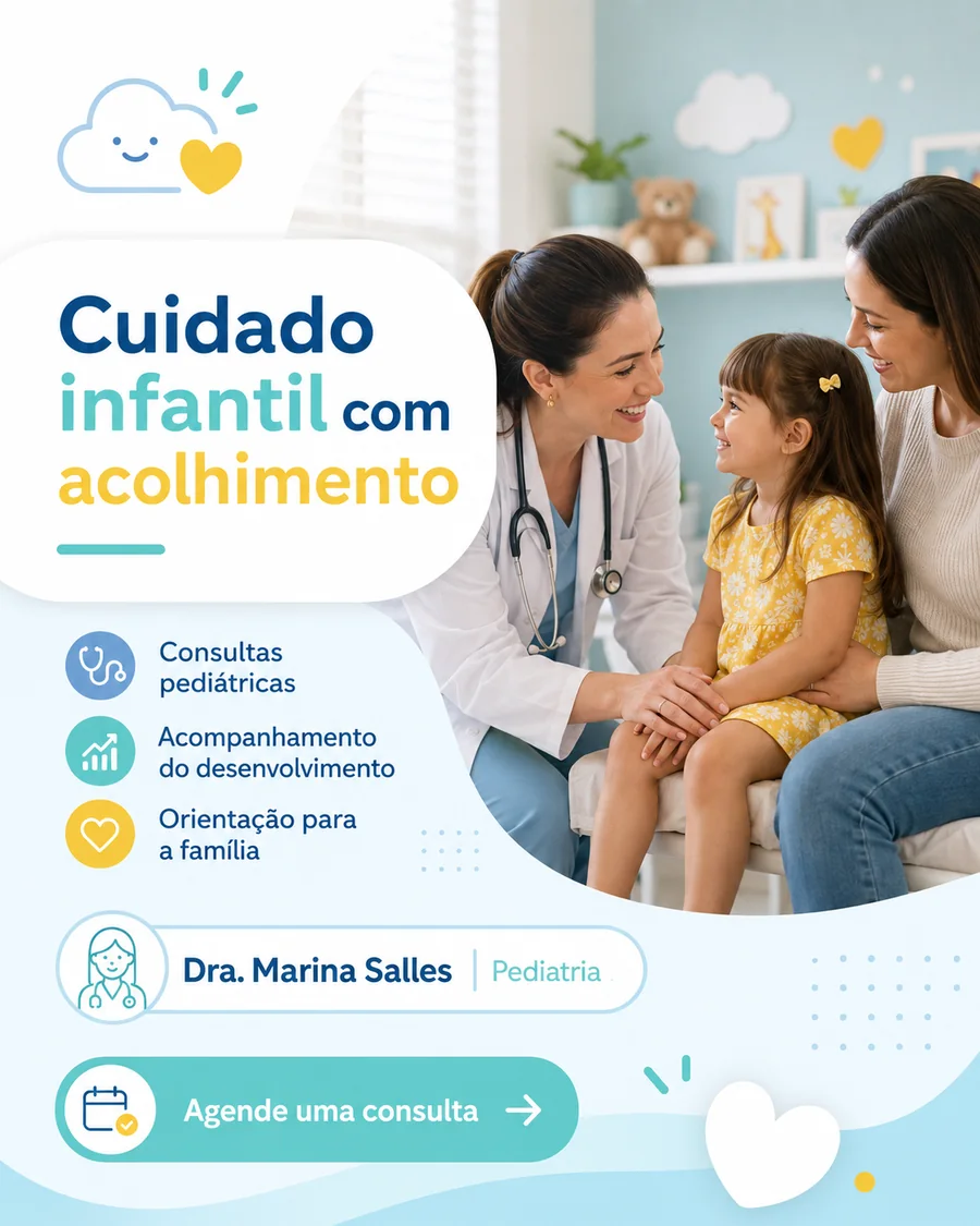 Post de Instagram para médico