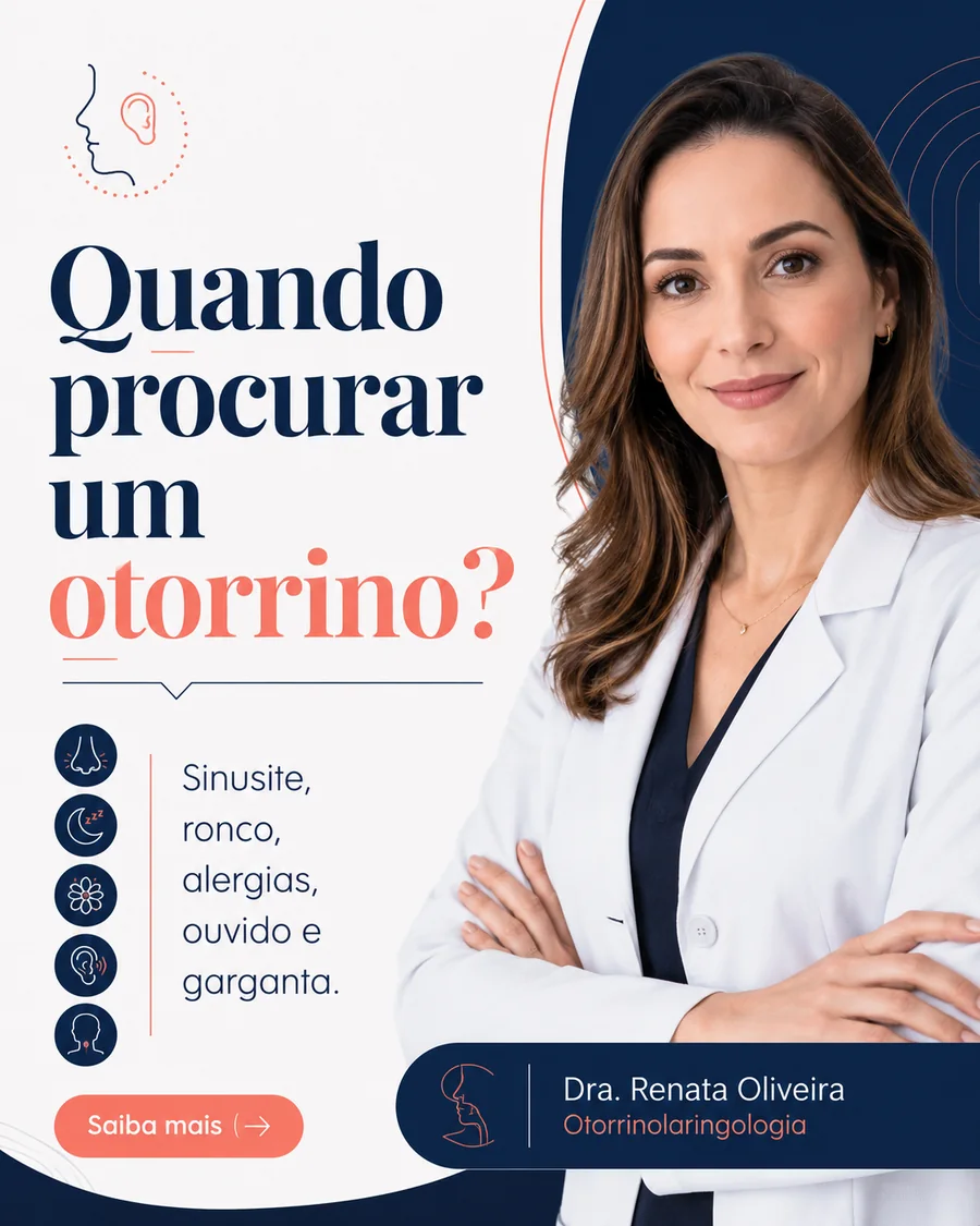 Post de Instagram para médico