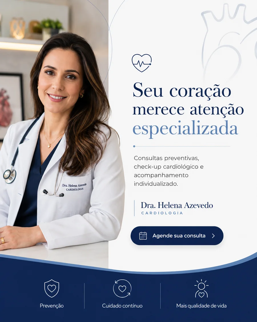 Post de Instagram para médico