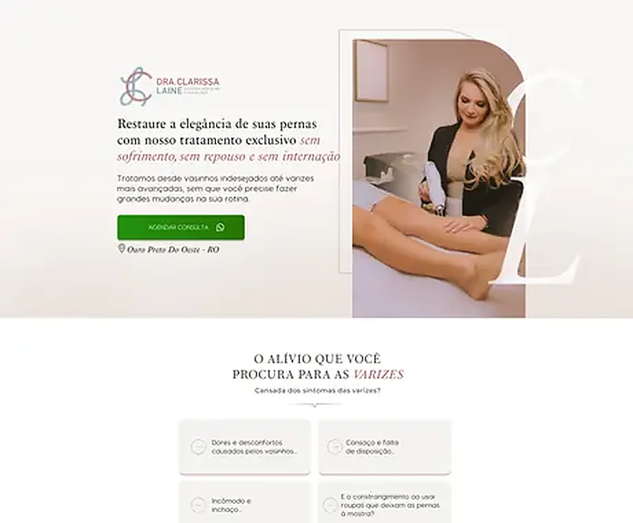 Site Dra. Clarissa Laine