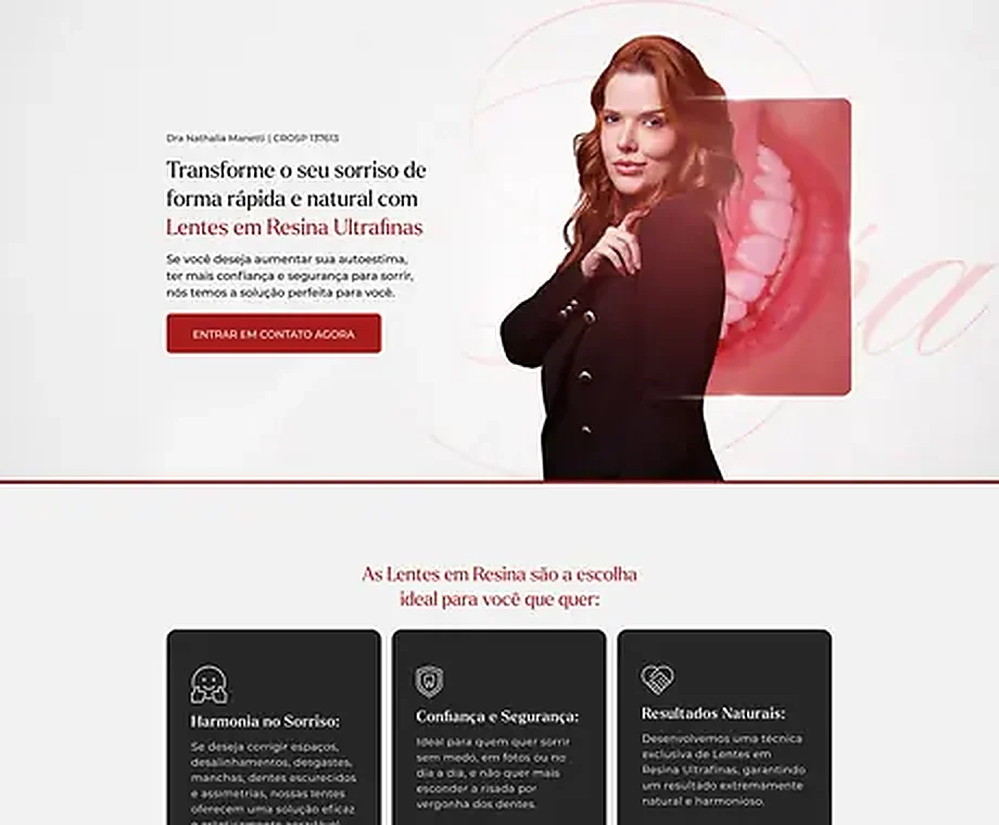 Site Odontologia estética